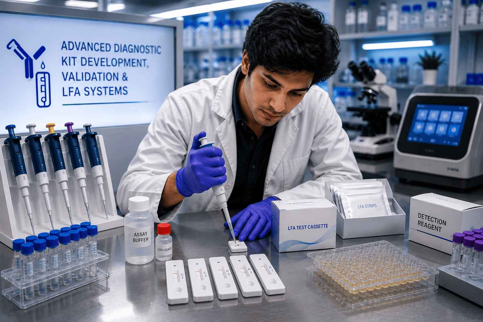 Advanced Diagnostic Kit Development, Validation & LFA Systems